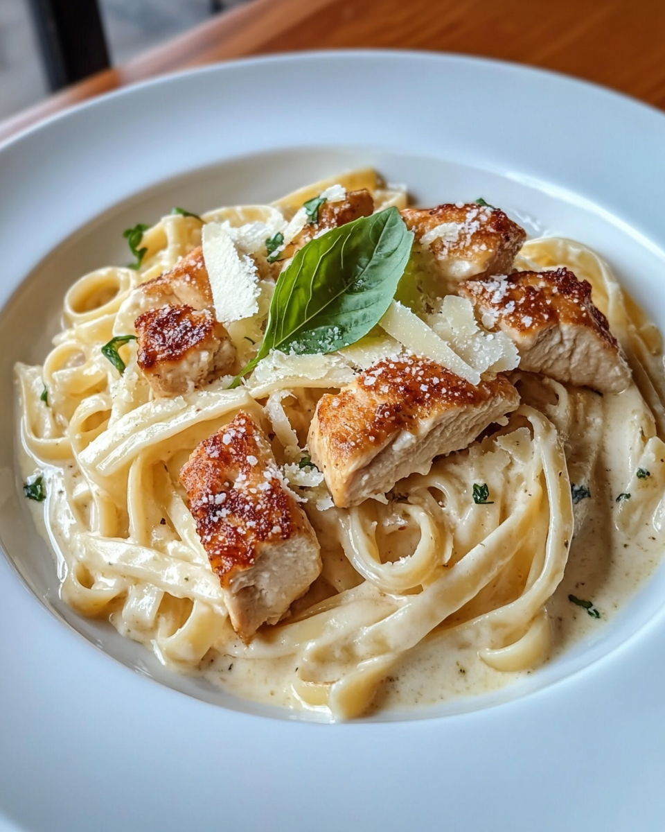 Marry Me Chicken Pasta with creamy sauce and parmesan